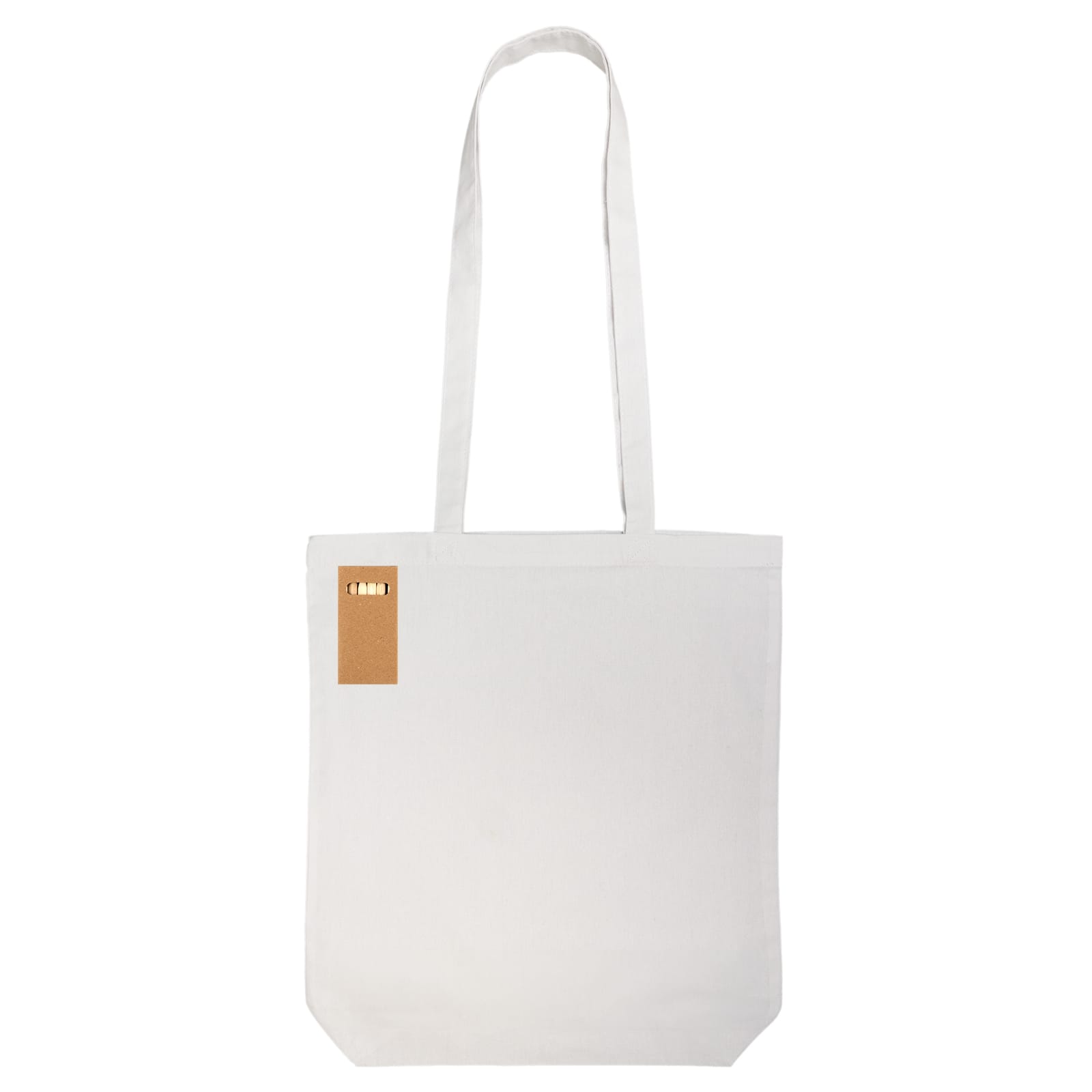 Colouring Long Handle Cotton Bag  Pencils [2-LL5524]