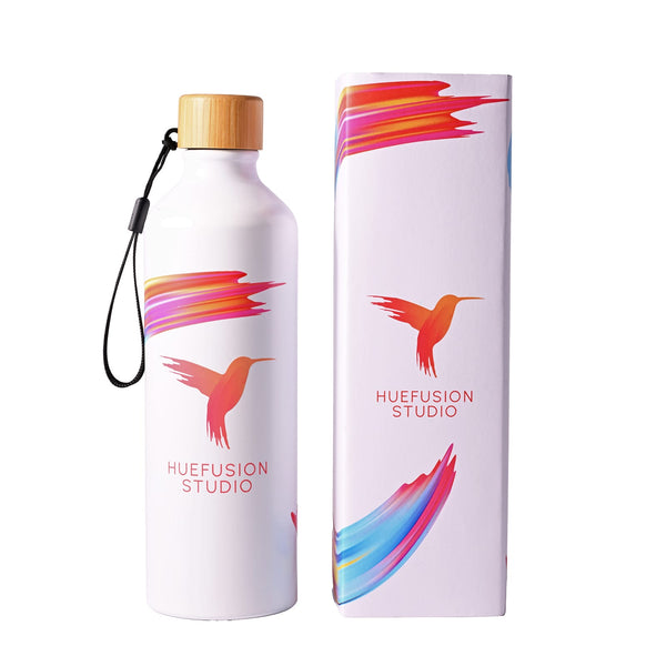 Gelato Aluminium Bottle with Bamboo Lid [2-LL6997]