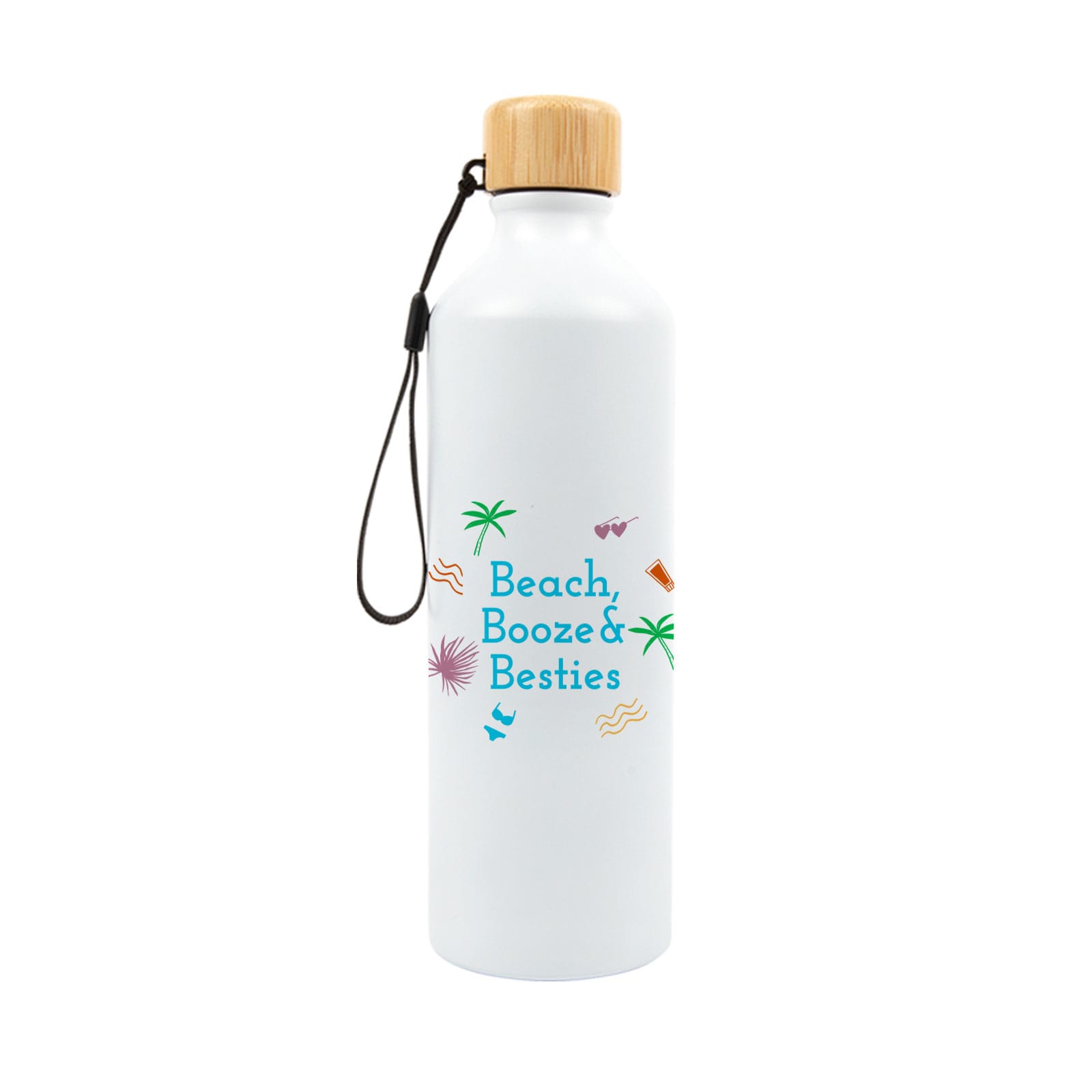 Gelato Aluminium Bottle with Bamboo Lid [2-LL6997]