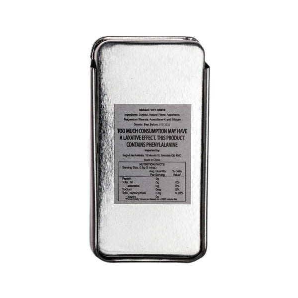 Sugar Free Breath Mints in Slider Tin [2-LL807]