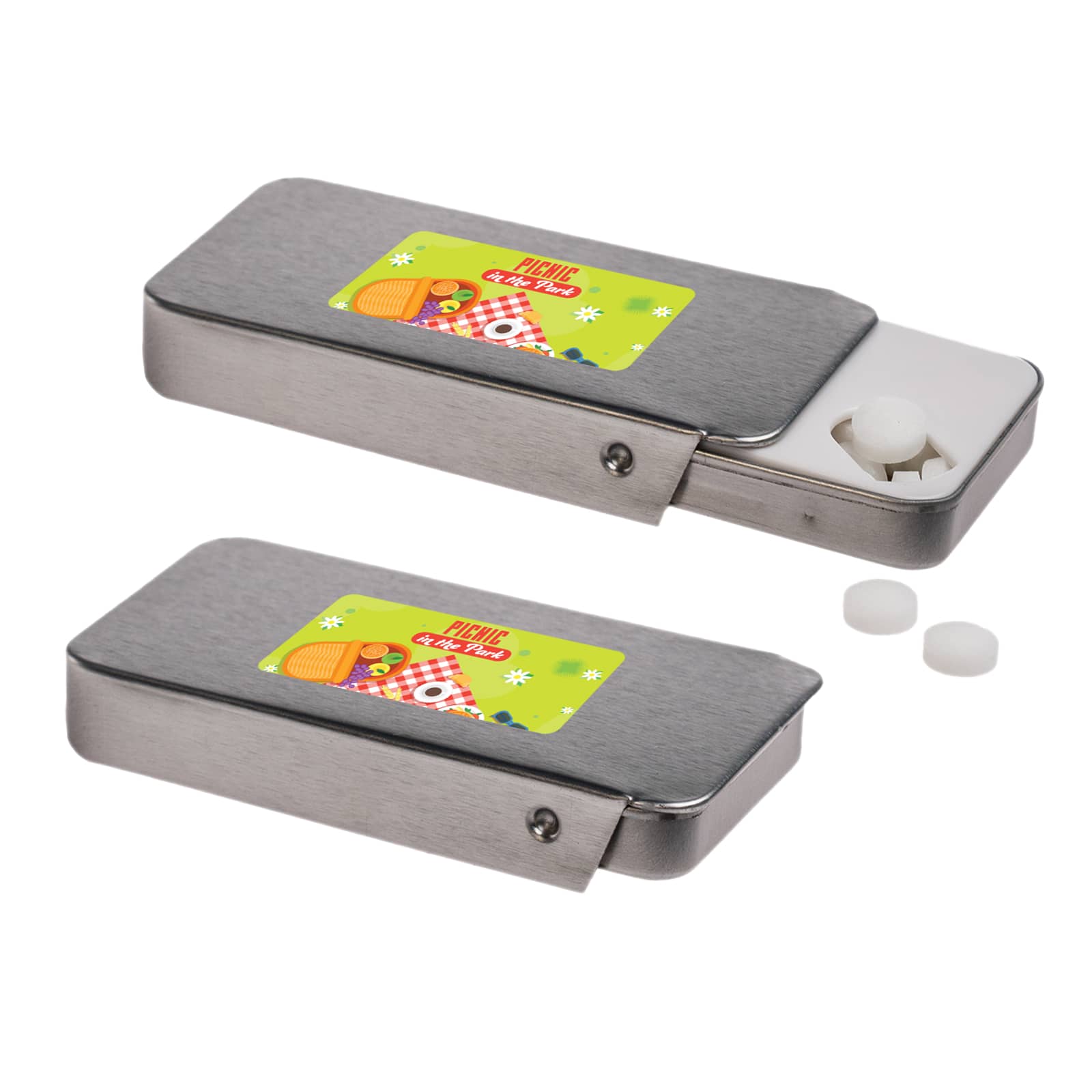Sugar Free Breath Mints in Slider Tin [2-LL807]