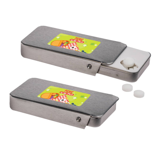 Sugar Free Breath Mints in Slider Tin [2-LL807]