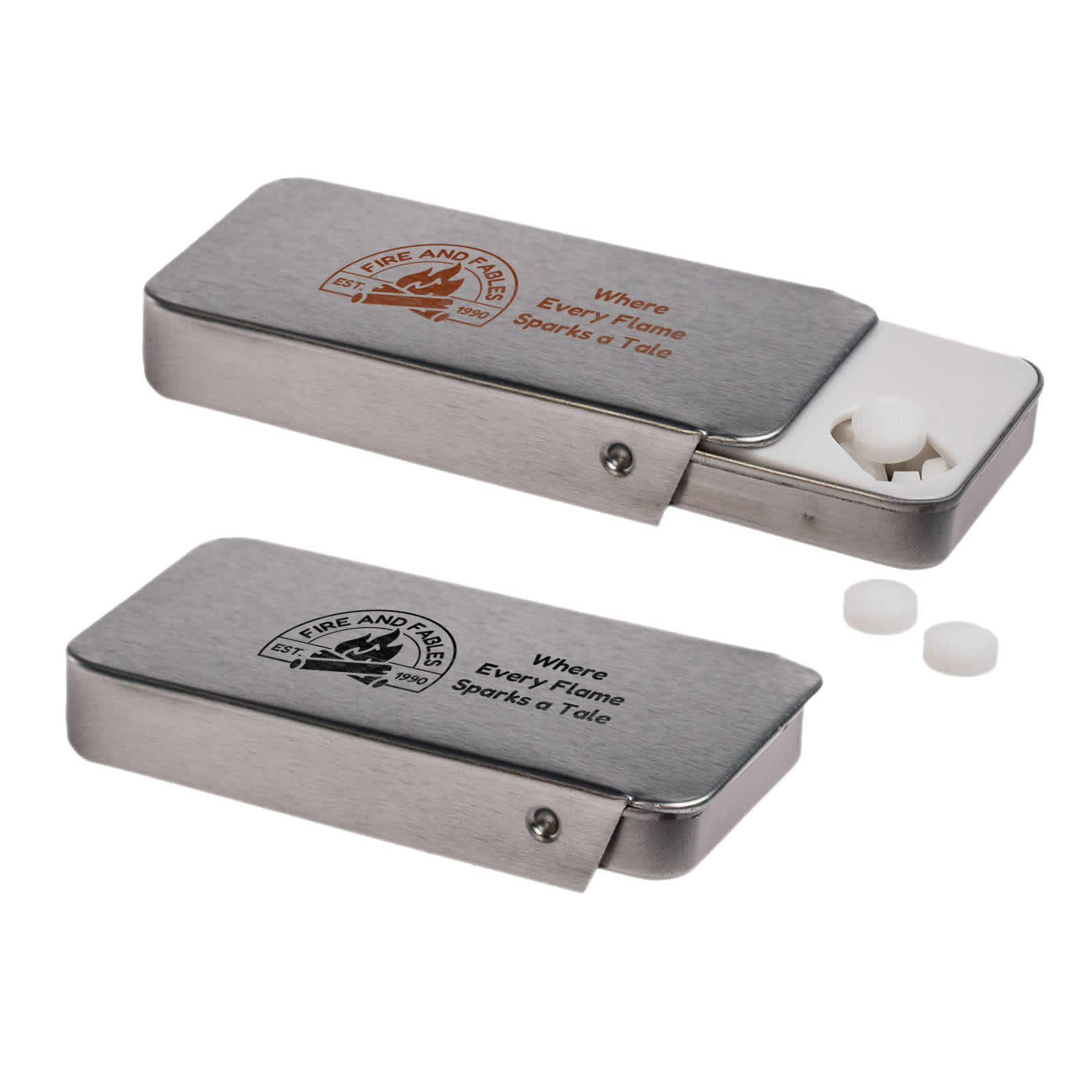 Sugar Free Breath Mints in Slider Tin [2-LL807]