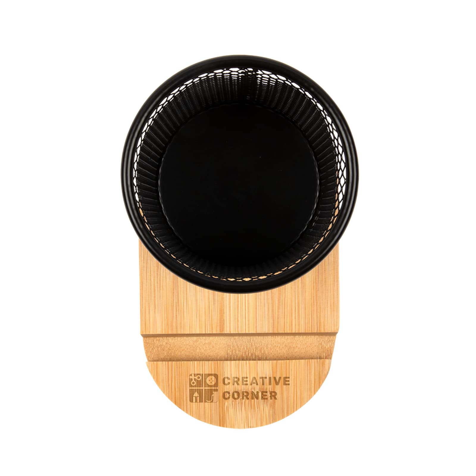 Bamboo Pen Tidy Phone Stand [2-LL8200]