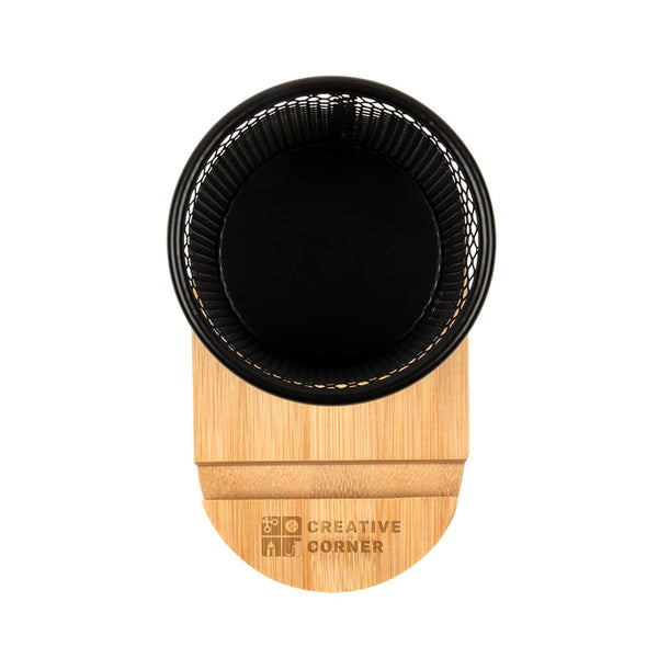 Bamboo Pen Tidy Phone Stand [2-LL8200]