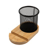 Bamboo Pen Tidy Phone Stand [2-LL8200]