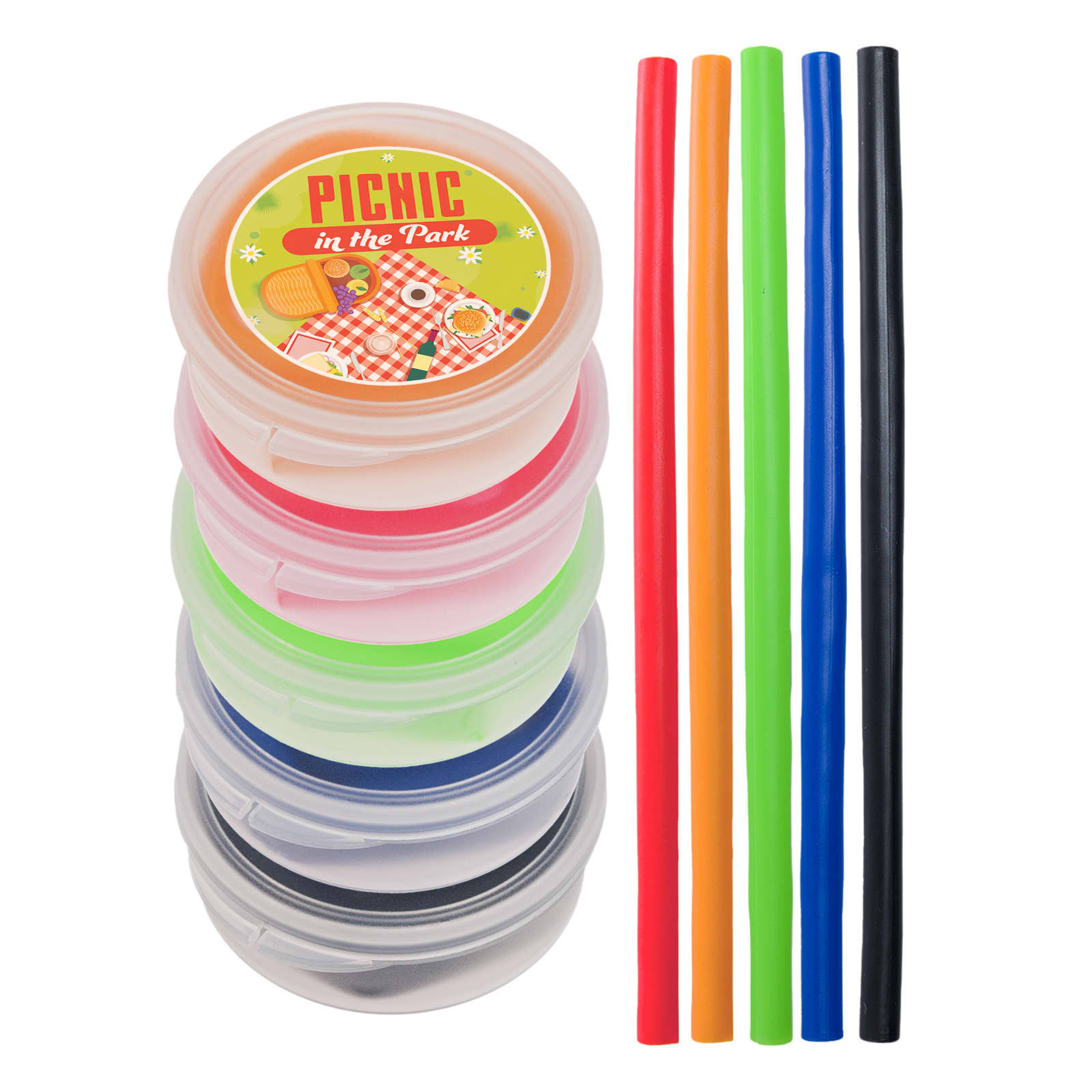 Silicone Straw in Case [2-LL8785]