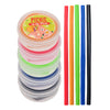 Silicone Straw in Case [2-LL8785]
