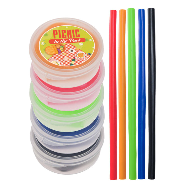 Silicone Straw in Case [2-LL8785]