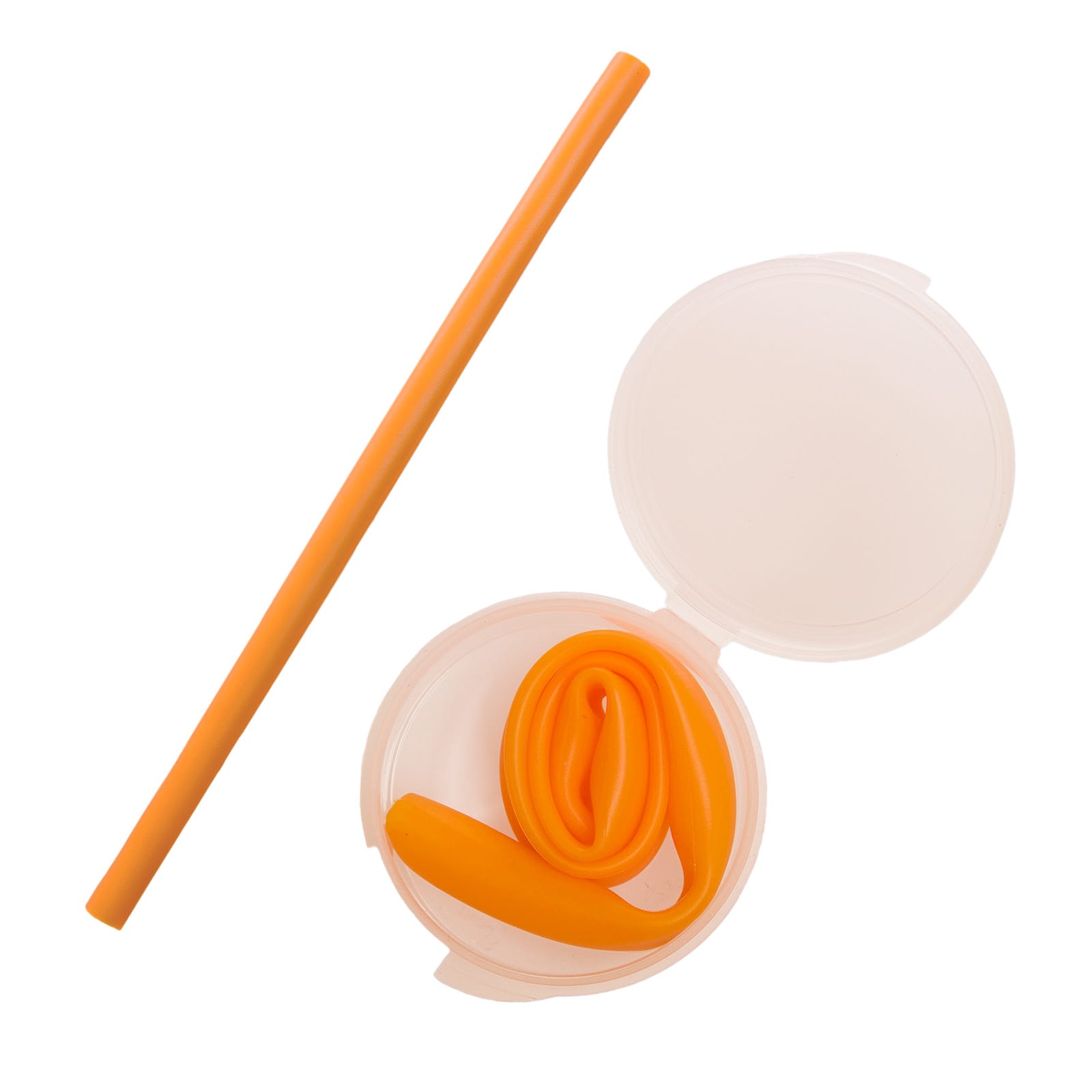 Silicone Straw in Case [2-LL8785]