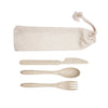 Delish Eco Cutlery Set in Calico Pouch [2-LL8790]