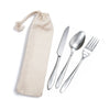 Banquet Cutlery Set in Calico Pouch [2-LL8798]
