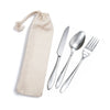 Banquet Cutlery Set in Calico Pouch [2-LL8798]
