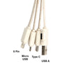 Sprite Square Bamboo Charging Cable [2-LL9437]