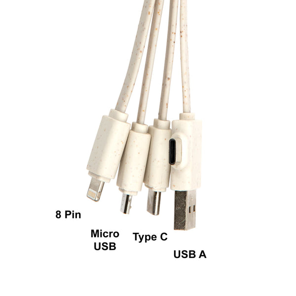 Sprite Square Bamboo Charging Cable [2-LL9437]