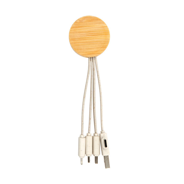 Sprite Round Bamboo Charging Cable [2-LL9436]
