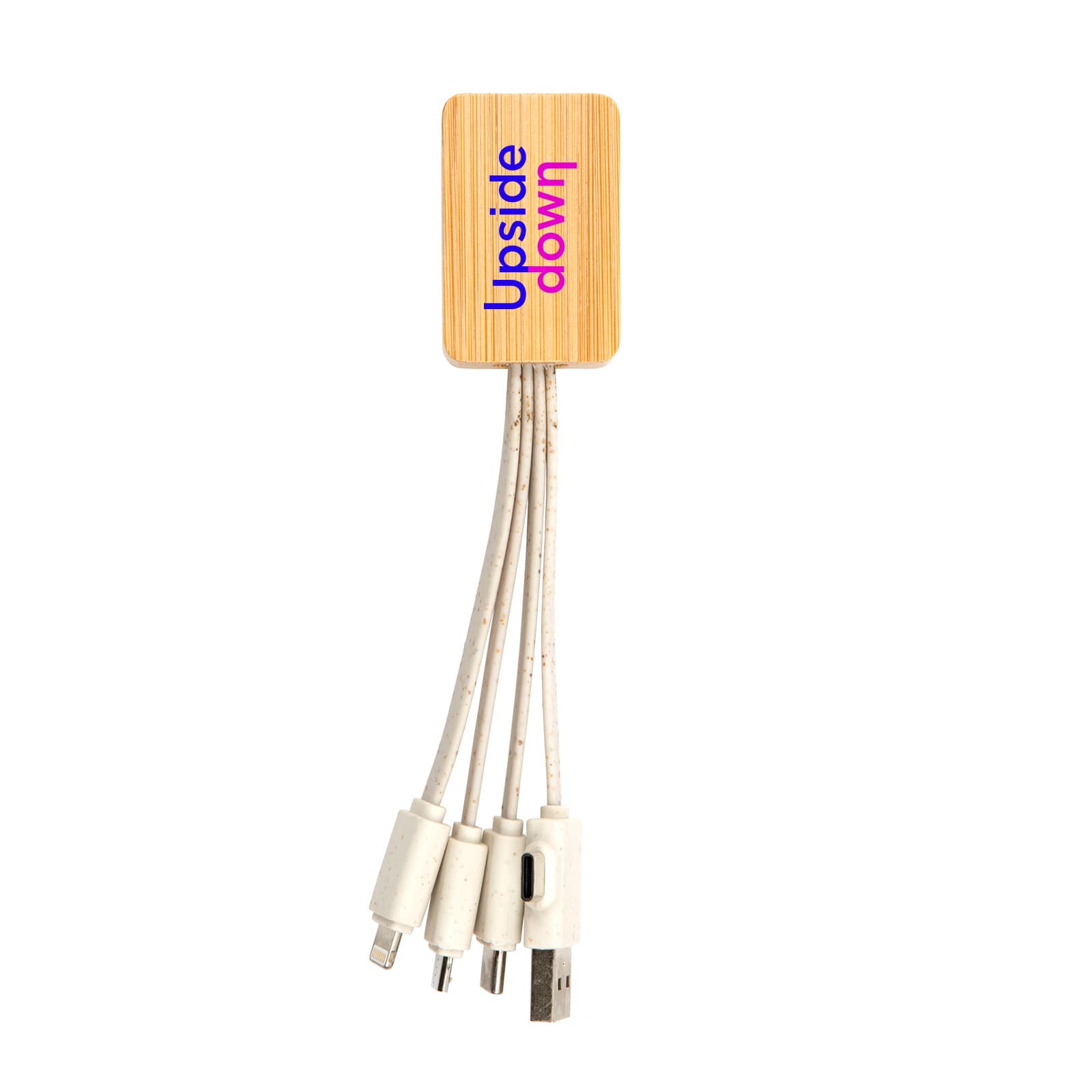 Sprite Square Bamboo Charging Cable [2-LL9437]