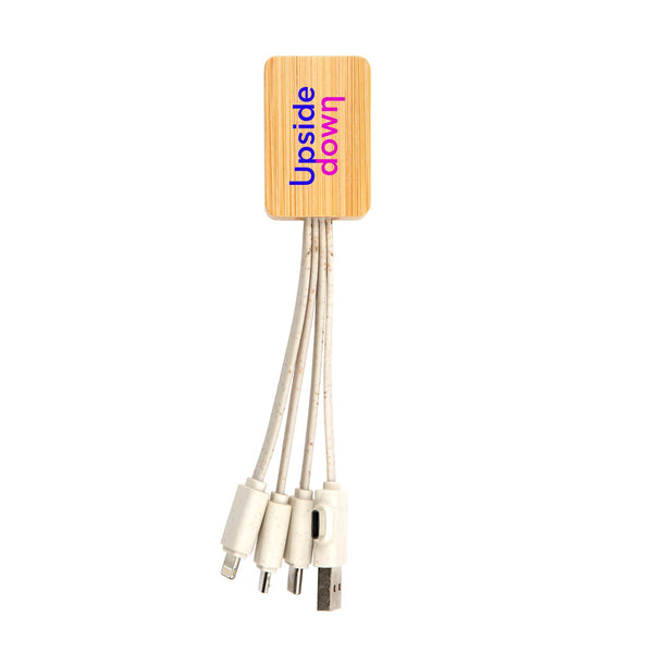 Sprite Square Bamboo Charging Cable [2-LL9437]