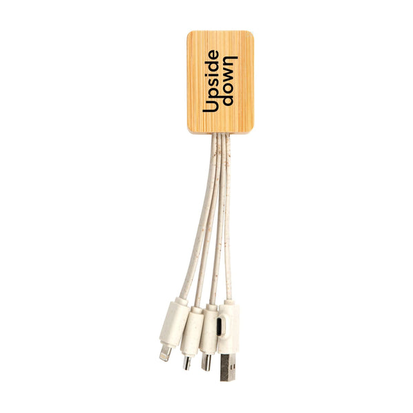 Sprite Square Bamboo Charging Cable [2-LL9437]
