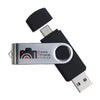 Swivel USB Flash Drive Dual 8GB [2-LL9607]