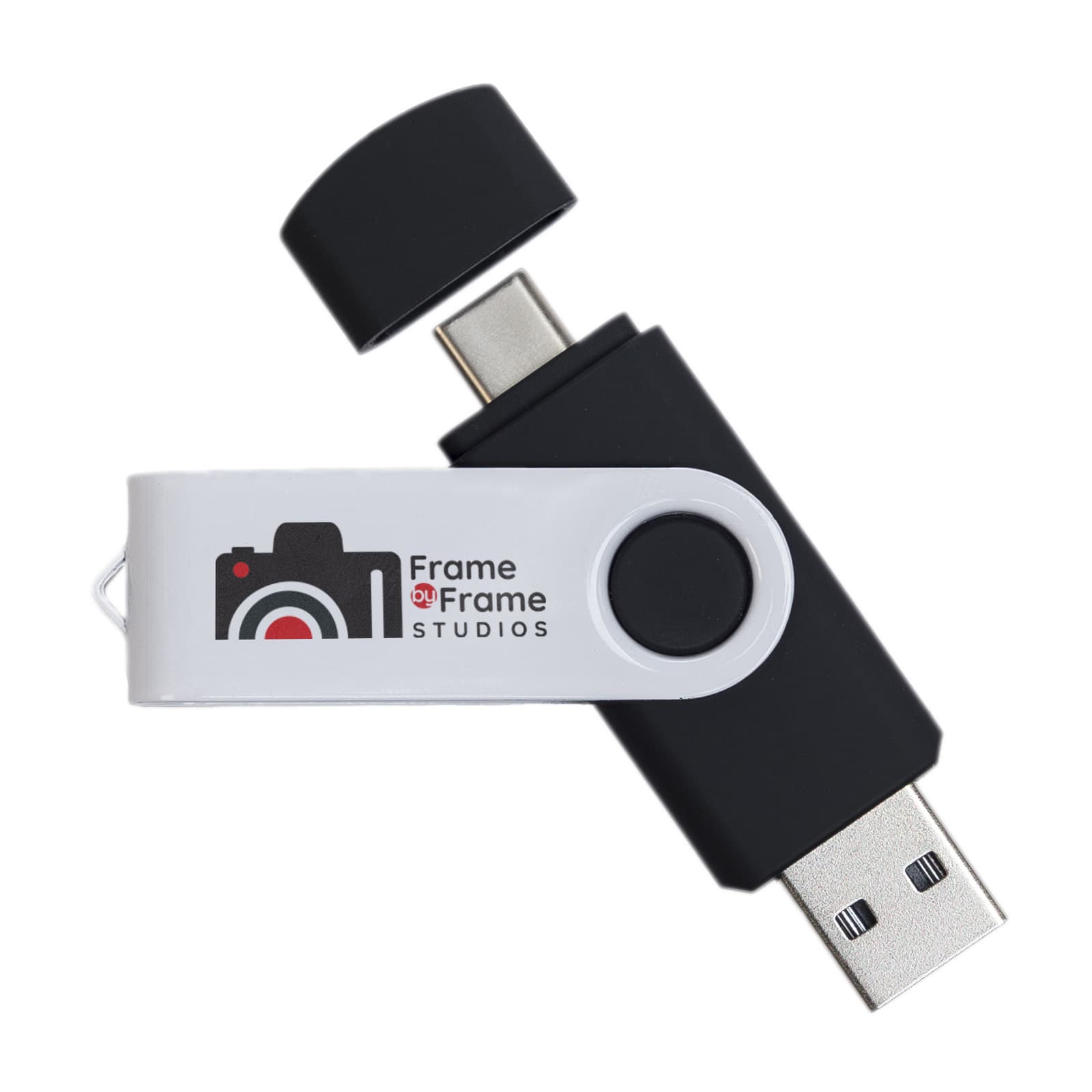 Swivel USB Flash Drive Dual 8GB [2-LL9607]