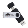 Swivel USB Flash Drive Dual 8GB [2-LL9607]