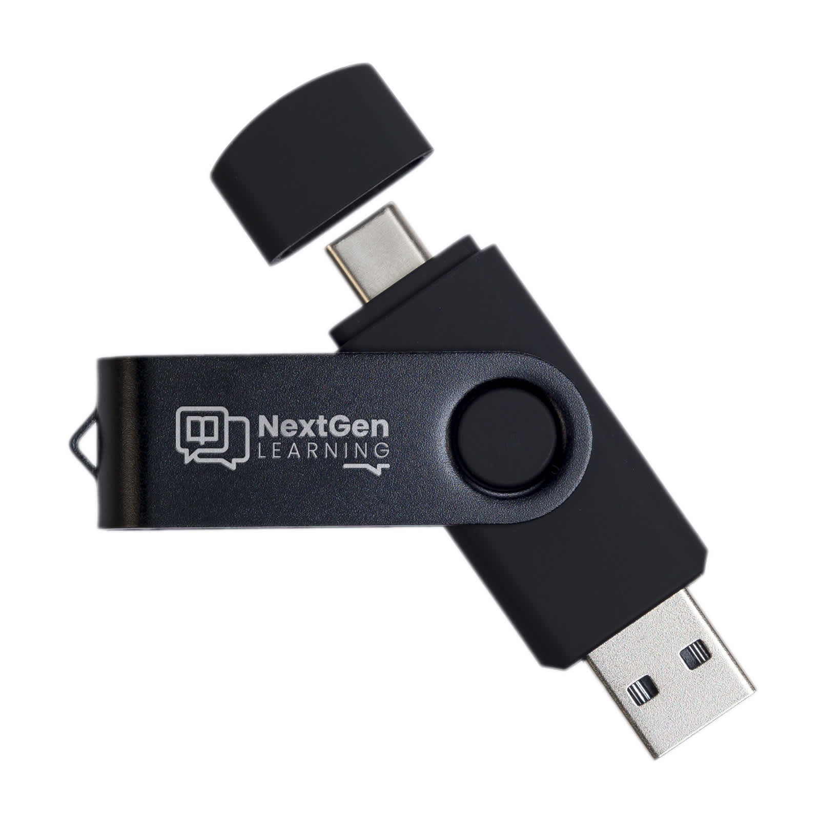 Swivel USB Flash Drive Dual 8GB [2-LL9607]