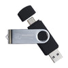 Swivel USB Flash Drive Dual 8GB [2-LL9607]