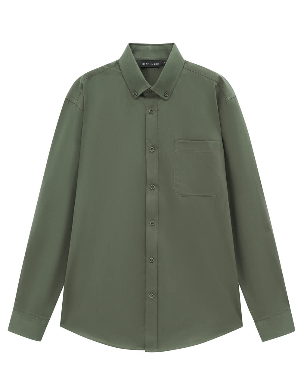 Mens Smart Casual Cotton Blend L/S Shirt [53-M7009L]