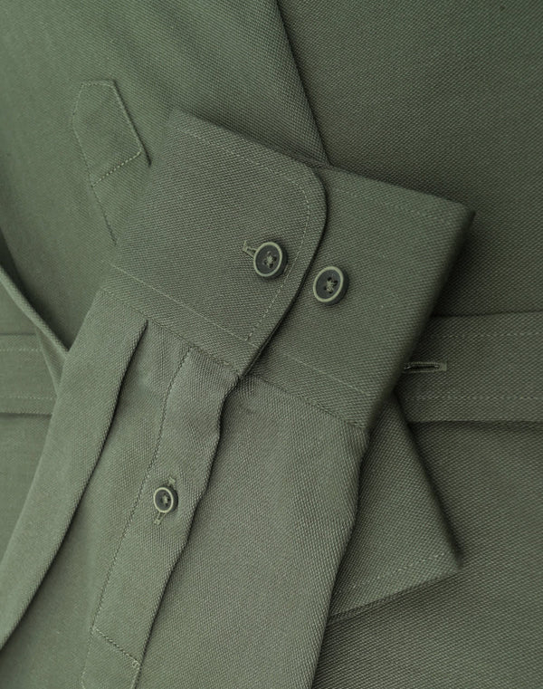 Mens Smart Casual Cotton Blend L/S Shirt [53-M7009L]