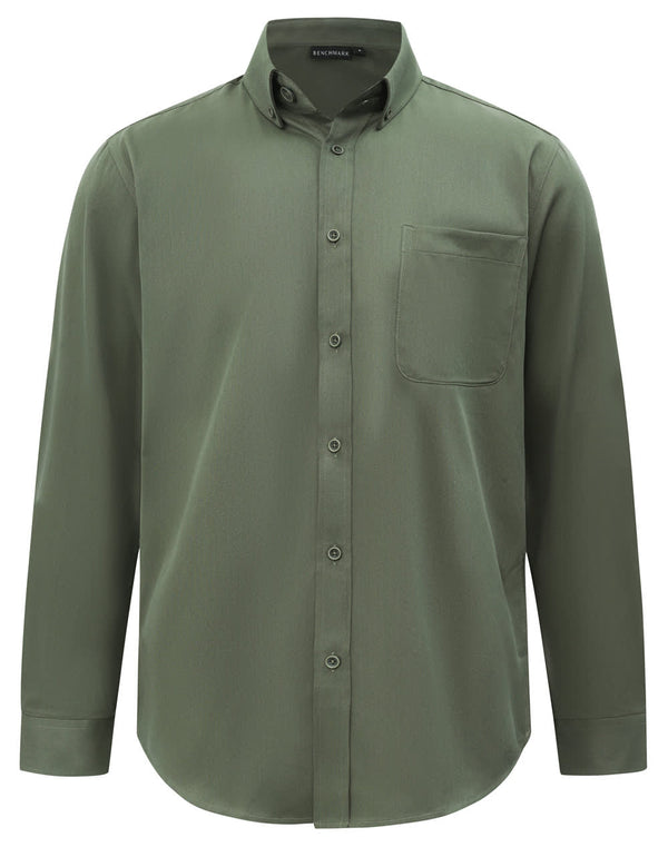 Mens Smart Casual Cotton Blend L/S Shirt [53-M7009L]