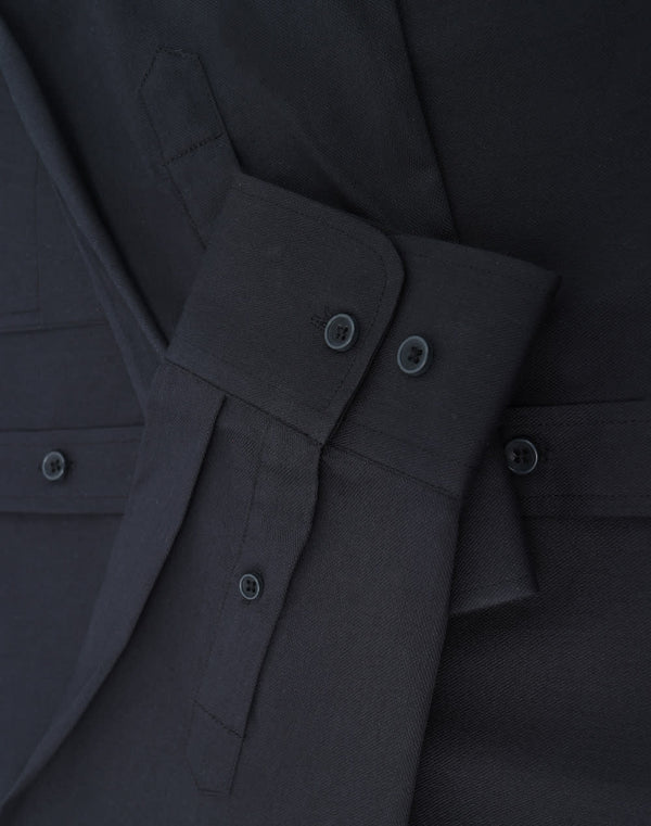 Mens Smart Casual Cotton Blend L/S Shirt [53-M7009L]