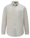 Mens Smart Casual Cotton Blend L/S Shirt [53-M7009L]