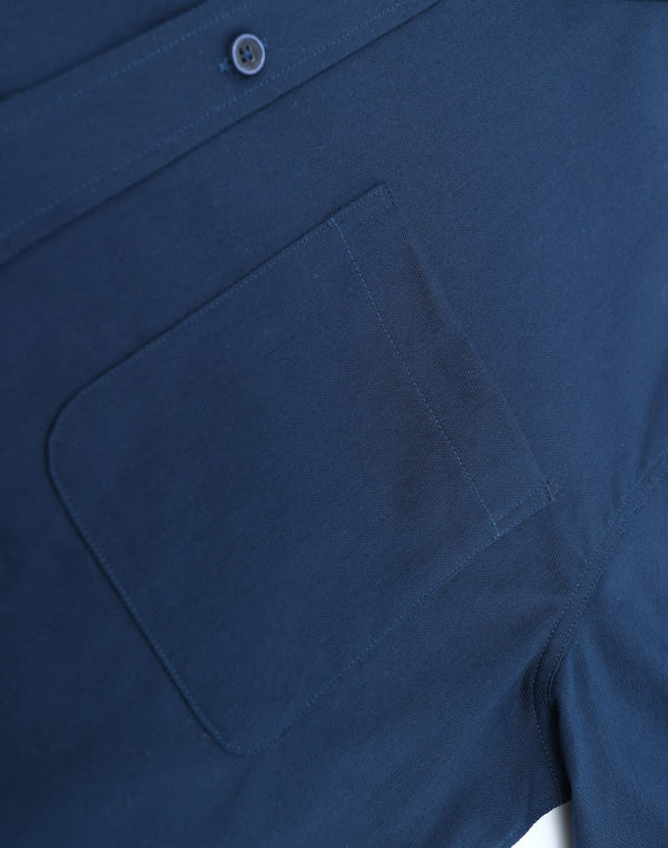 Mens Smart Casual Cotton Blend L/S Shirt [53-M7009L]