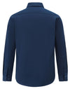 Mens Smart Casual Cotton Blend L/S Shirt [53-M7009L]