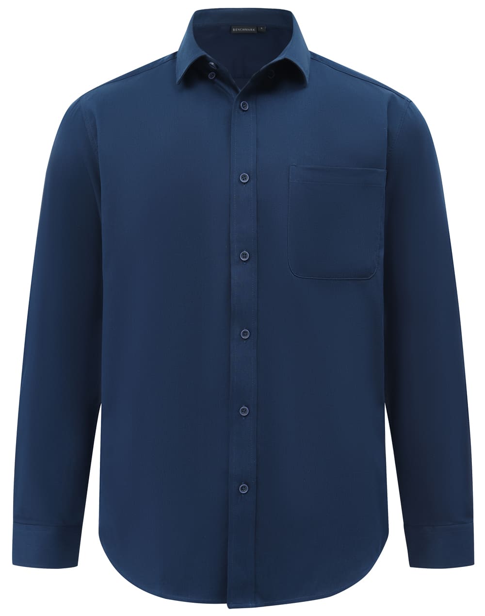 Mens Smart Casual Cotton Blend L/S Shirt [53-M7009L]