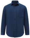 Mens Smart Casual Cotton Blend L/S Shirt [53-M7009L]