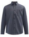 Mens Smart Casual Cotton Blend L/S Shirt [53-M7009L]
