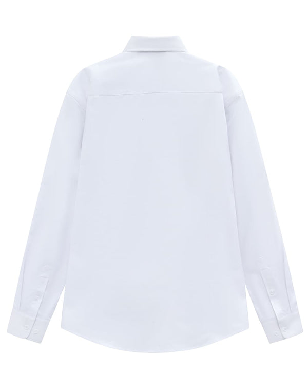 Mens Smart Casual Cotton Blend L/S Shirt [53-M7009L]