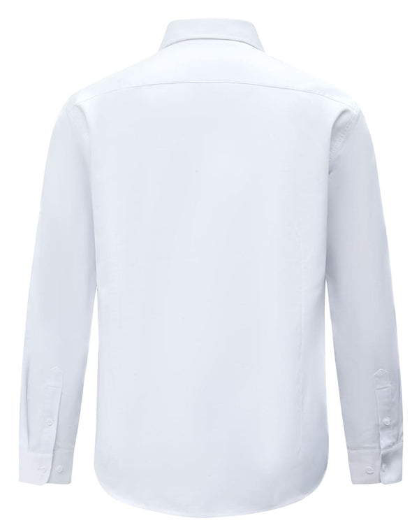 Mens Smart Casual Cotton Blend L/S Shirt [53-M7009L]