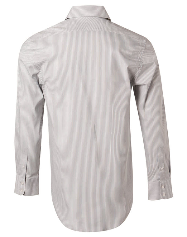 Mens Ticking Stripe L/S Shirt [53-M7200L]