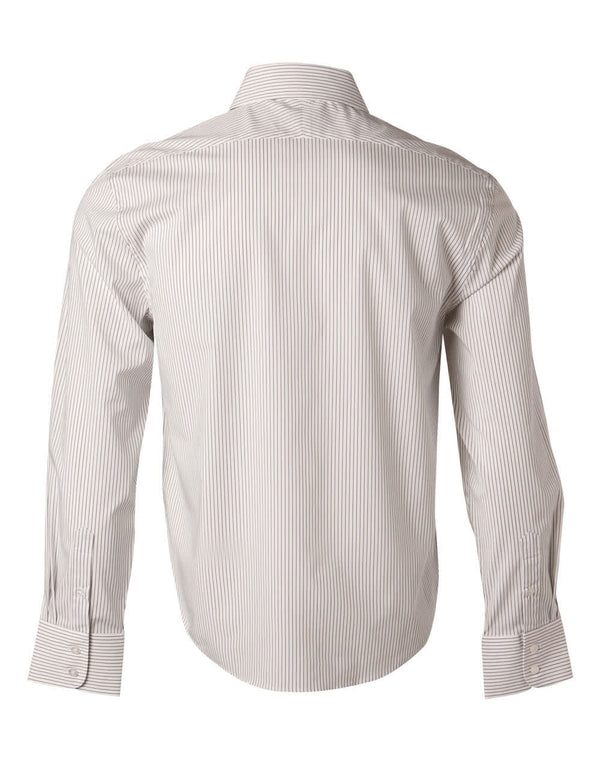 Mens Ticking Stripe L/S Shirt [53-M7200L]