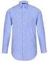 Mens Gingham Check Rollup L/S Shirt [53-M7300L]