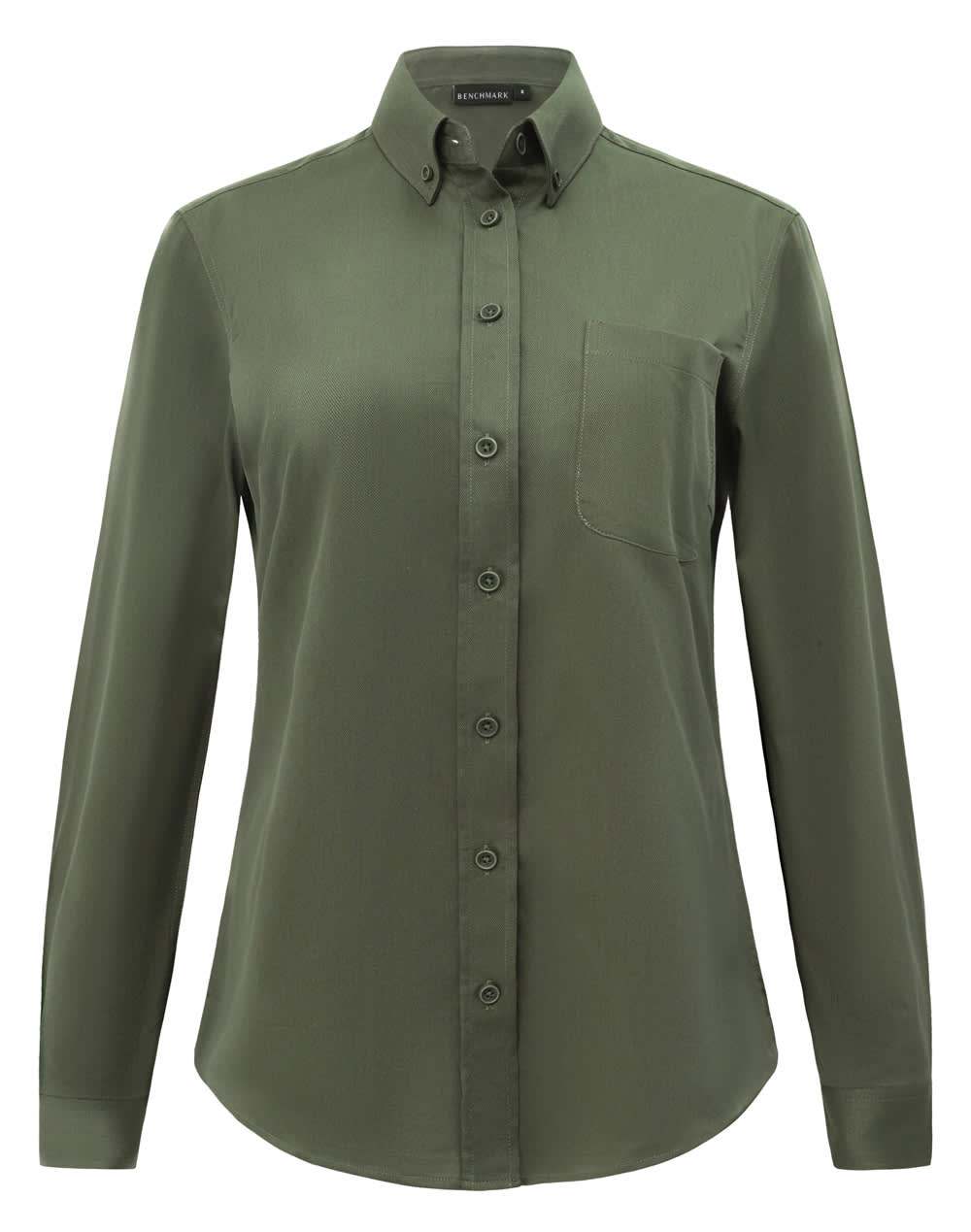 Ladies Smart Casual Cotton Blend L/S Shirt [53-M8009L]
