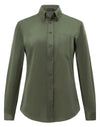 Ladies Smart Casual Cotton Blend L/S Shirt [53-M8009L]