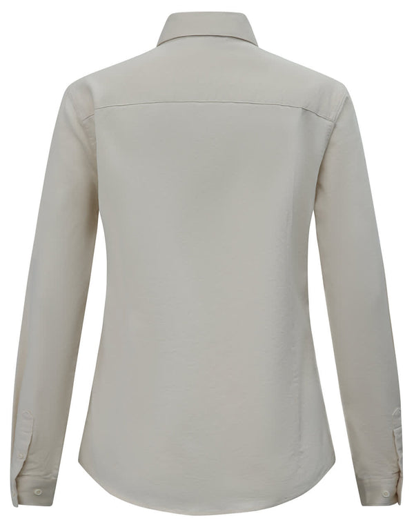 Ladies Smart Casual Cotton Blend L/S Shirt [53-M8009L]