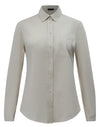 Ladies Smart Casual Cotton Blend L/S Shirt [53-M8009L]