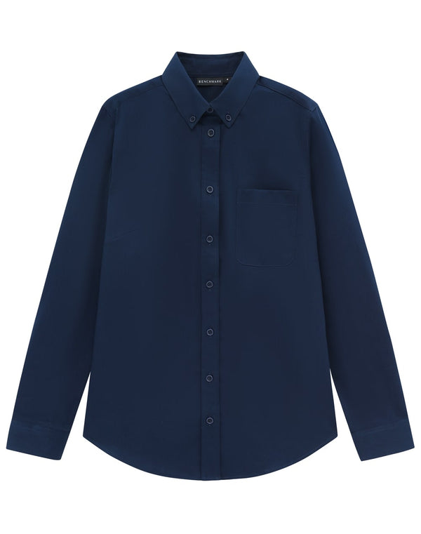 Ladies Smart Casual Cotton Blend L/S Shirt [53-M8009L]