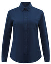Ladies Smart Casual Cotton Blend L/S Shirt [53-M8009L]