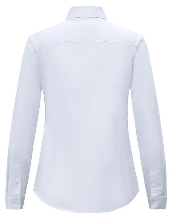 Ladies Smart Casual Cotton Blend L/S Shirt [53-M8009L]